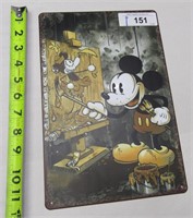 Mickey Mouse Metal Sign