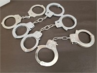 4 Sets of Handcuffs. No Keys.