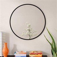 61 cm Hub Mirror black frame