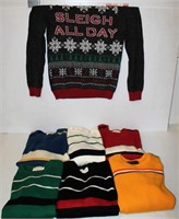 5 Vintage Jantzen Sweaters & Ugly Xmas Sweater +