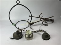 Iron anchor, pot hanger, scale part, light