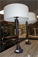 Pair Modern Tall Lamps