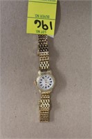 MICHELE CSX GOLD DIAMOND BEZEL LADIES WATCH