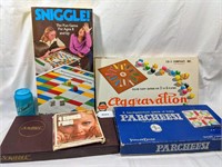 Vintage Board game Lot Scrabble Sniggles