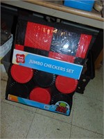 Play Day Jumbo Checker Set in Pkg.