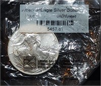 2006 1oz Silver Eagle Gem BU Littleton Packet