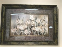 Framed and matted tulip photo 41 x 30