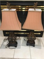 Two matching lamps