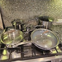 Pots & Pans- Green Pan, Jenn Air & Anolon
