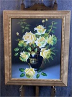 Roses Still Life Oil on Canvas