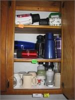 5 Shelves of Coffee Mugs-Drinkware-Water Bottles