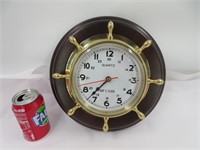 Horloge vintage avec volant de bateau, Ship'S