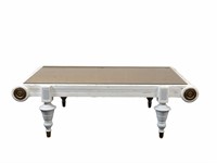 White Distressed Painted Coffee Table