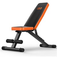 Lusper Weight Bench for Home Gym, Adjustable and F