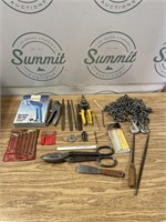 Tools, electronic Glue gun, files, chain and more