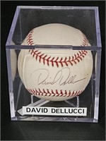 Autographed David Dellucci Baseball