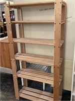 Rustic Wood Standing Shelf