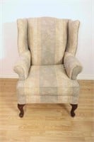 Wing Back Chair with Queen Anne Legs 1 of 2
