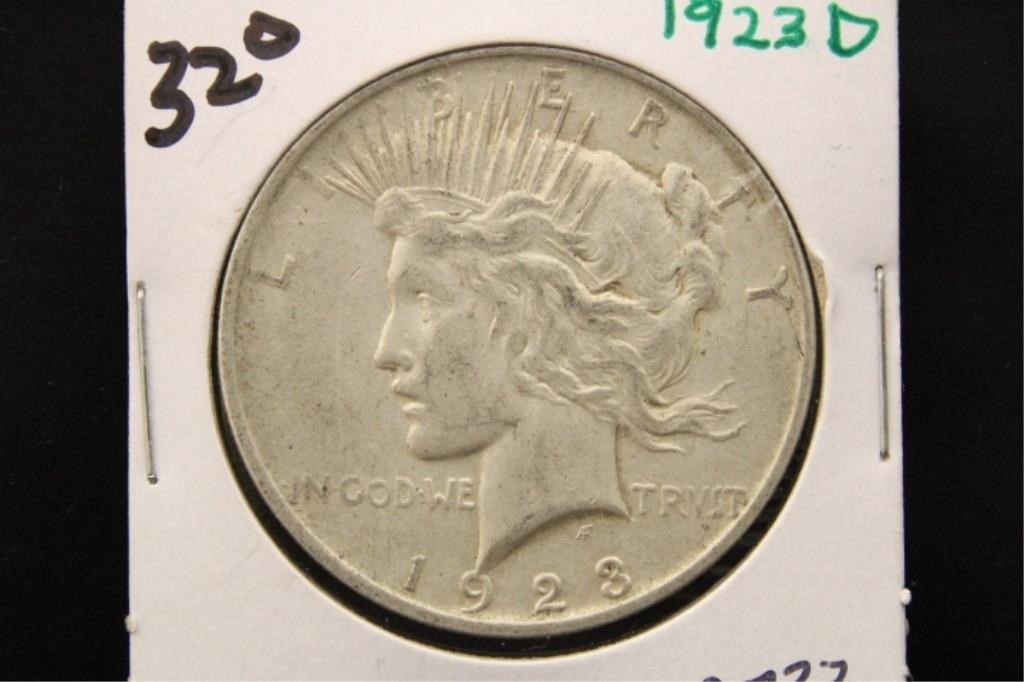 1923 D PEACE DOLLAR COIN