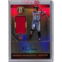 2017 Panini Andrew Benintendi Rc Auto Patch 28/199