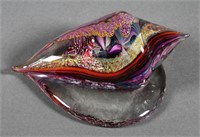 James NOWAK Art Glass Shell Sculpture