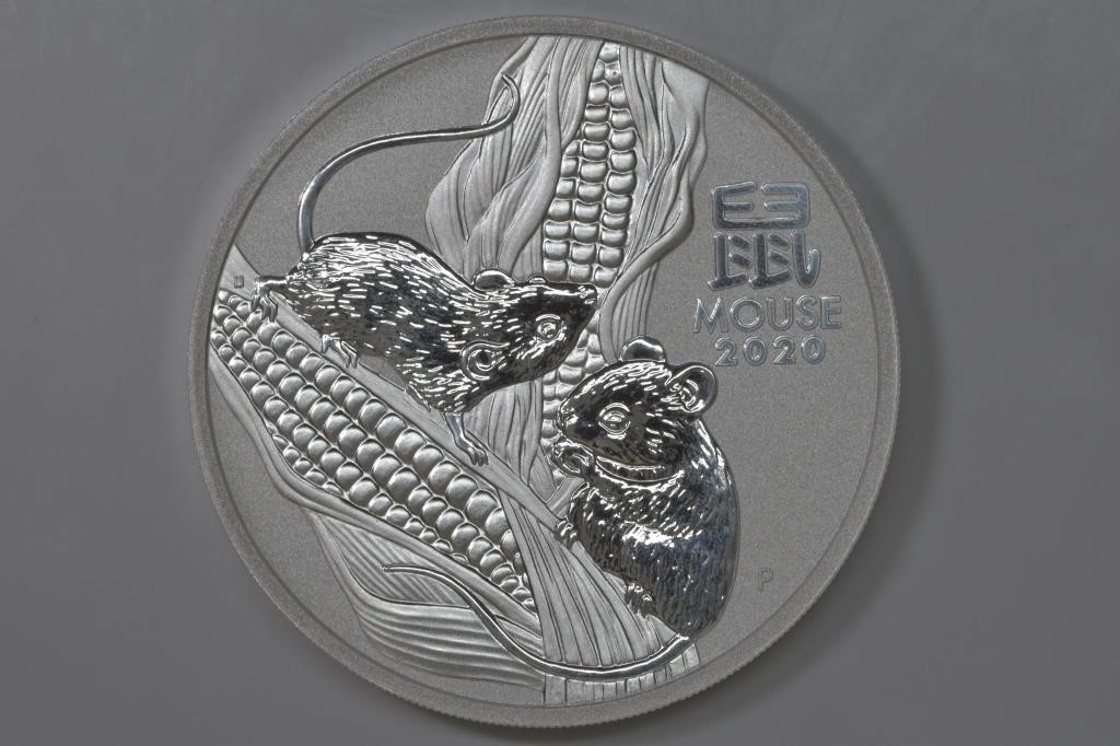 2020 Silver .9999 Year of the Mouse 5ozt