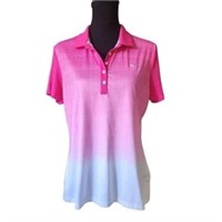 147 PUMA DRY CELL PINK GOLF POLO - WOMEN' SIZE XS