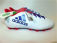 146 ADIDAS RED/WHITE/BLUE CLEATS - WOMEN'S SIZE 8.