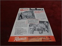 Rocklin Buzz mobile saw brochure.