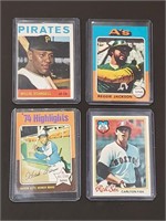 4 Vintage Baseball Cards