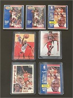 7 Various Michael Jordan Basketball Cards