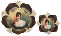 2 Pcs. R.S. Prussia Porcelain Portrait Bowls