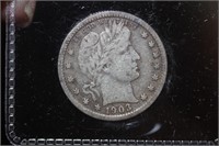 1903 Barber Silver Quarter