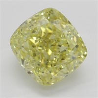 2.72ct,Int. Yellow/VVS1,Cushion cut GIA Diamond