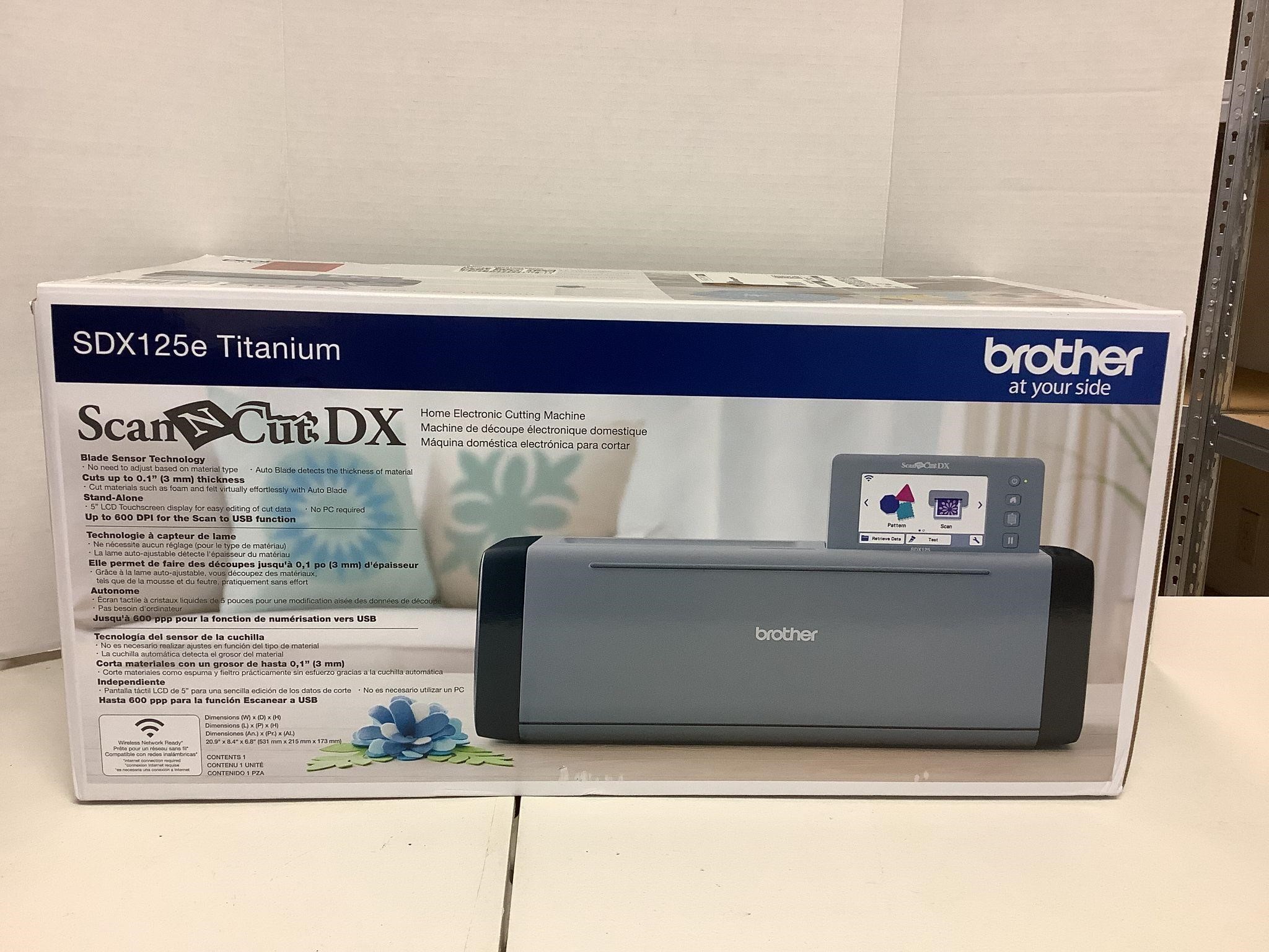 Brother Scan n Cut DX SDX25e titanium works