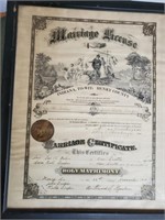 Marriage License 1914, Henry County