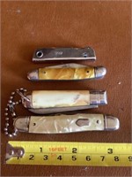 4 vintage jackknives