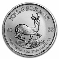 2022 South Africa 1 Oz Silver Krugerrand Bu