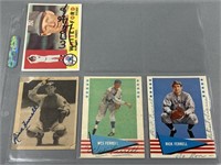 4 Signed Baseball Cards 1939-1961 incl Ford