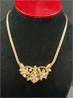 Vintage Goldtone with rhinestones necklace