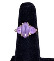 10k Gold & Amethyst Cocktail Ring