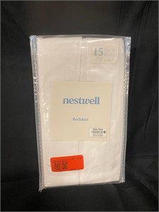 Nestwell Twin Sized White Bedskirt