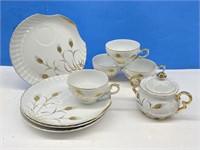 Vintage Teacup & Snack Plate Sets (4) plus