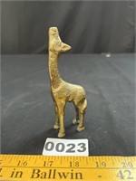 Brass Baby Giraffe Figurine