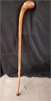 Wood walking stick 4 ft tall