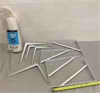 Barricade Plastic Sheets & Metal Shelf Brackets