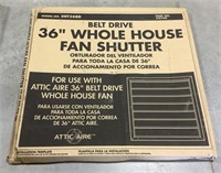 Attic Aire Belt Drive 36in Whole House Fan
