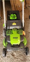 60V electric mower w/ batteries and charger-25"cut