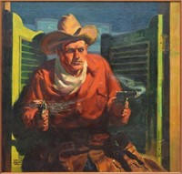 LAWRENCE HERNDON (1880-1961), WESTERN SIX SHOOTER