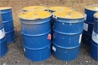 (4) 55 gal. metal drums